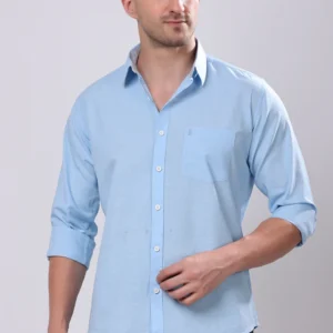 classic light blue shirt – clean casual style