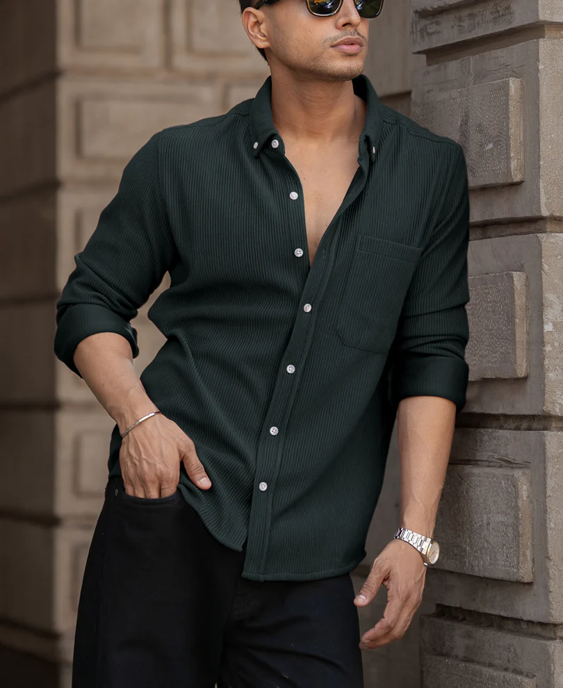 green slub kurta shirt green slub kurta shirt