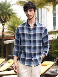 white and navy structured checks shirt white and navy structured checks shirt