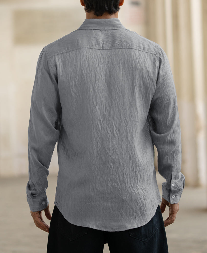 blue plain full sleeves regular fit shirt blue plain full sleeves regular fit shirt