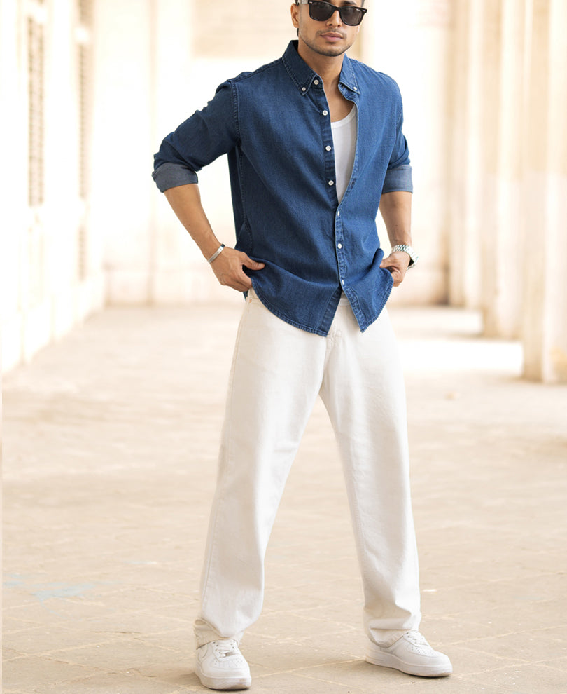 blue denim shirt blue denim shirt