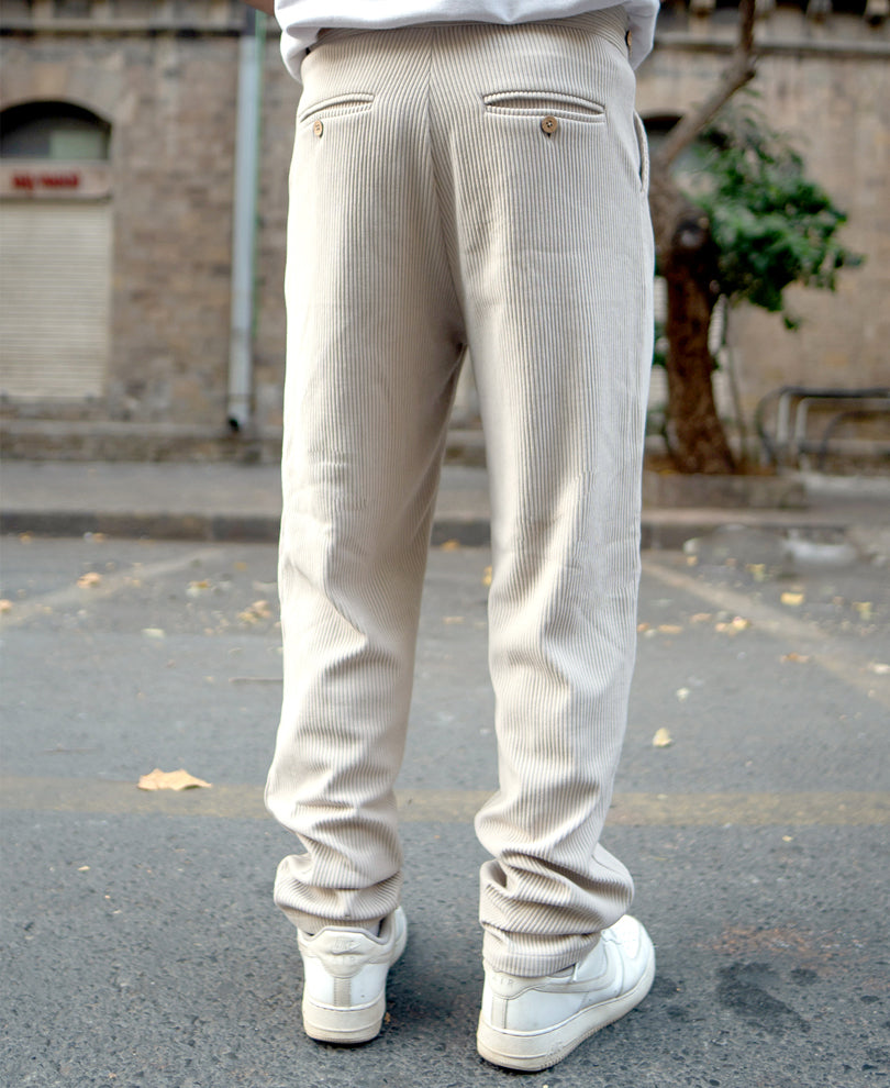 beige regular fit corduroy pant beige regular fit corduroy pant