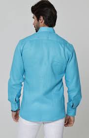 malibu blue linen blend shirt malibu blue linen blend shirt