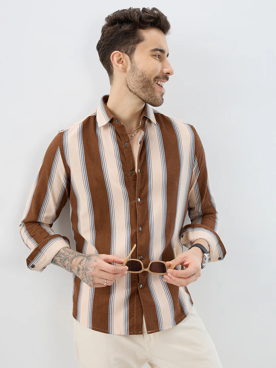luxe meadow weave herringbone multi striped corduroy shirt luxe meadow weave herringbone multi striped corduroy shirt