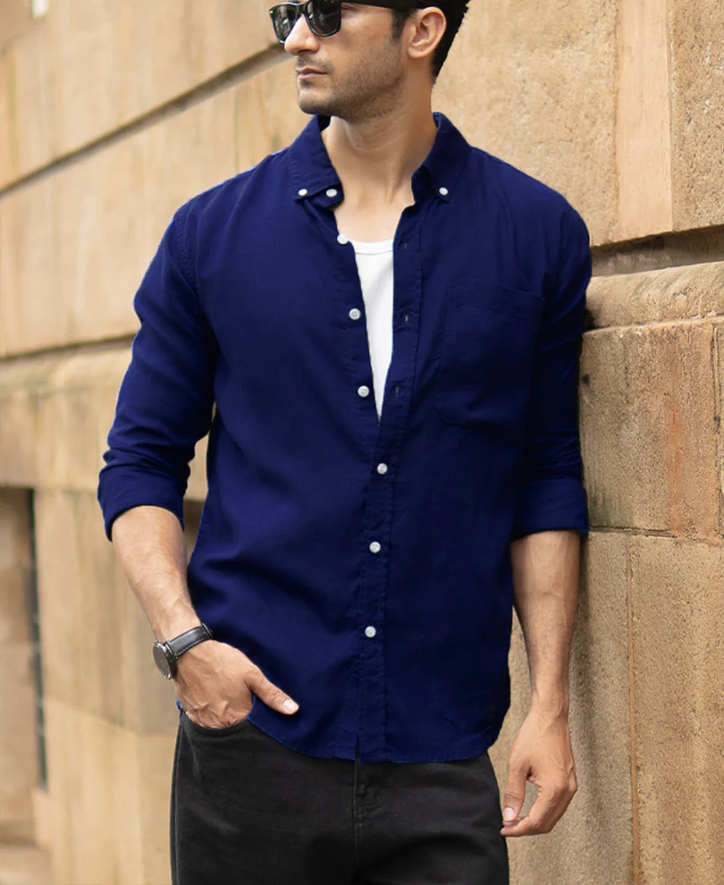 royal linen blend shirt royal linen blend shirt