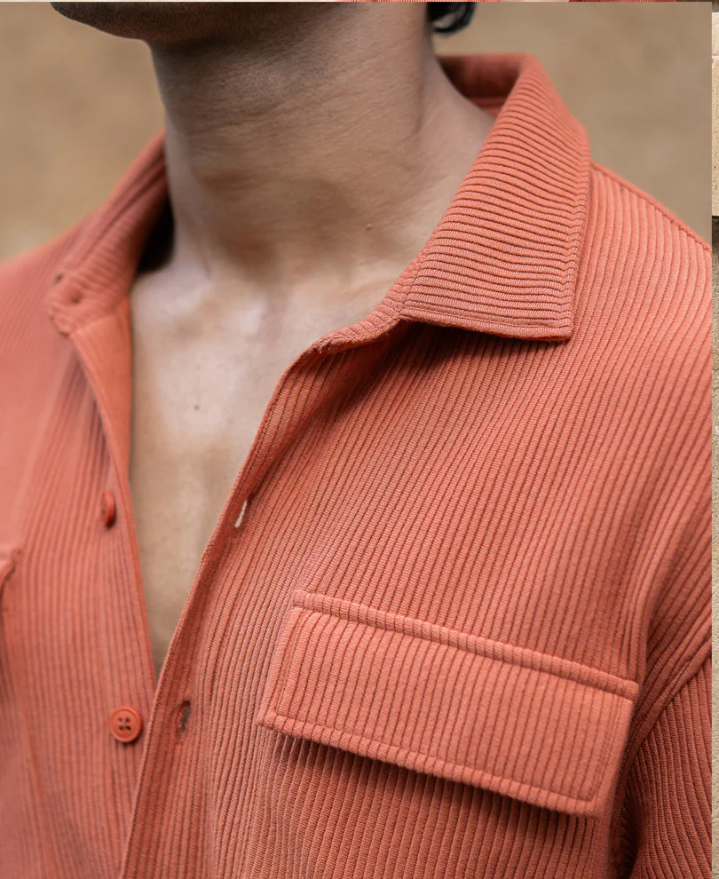 russet shirt with pockets russet shirt with pockets