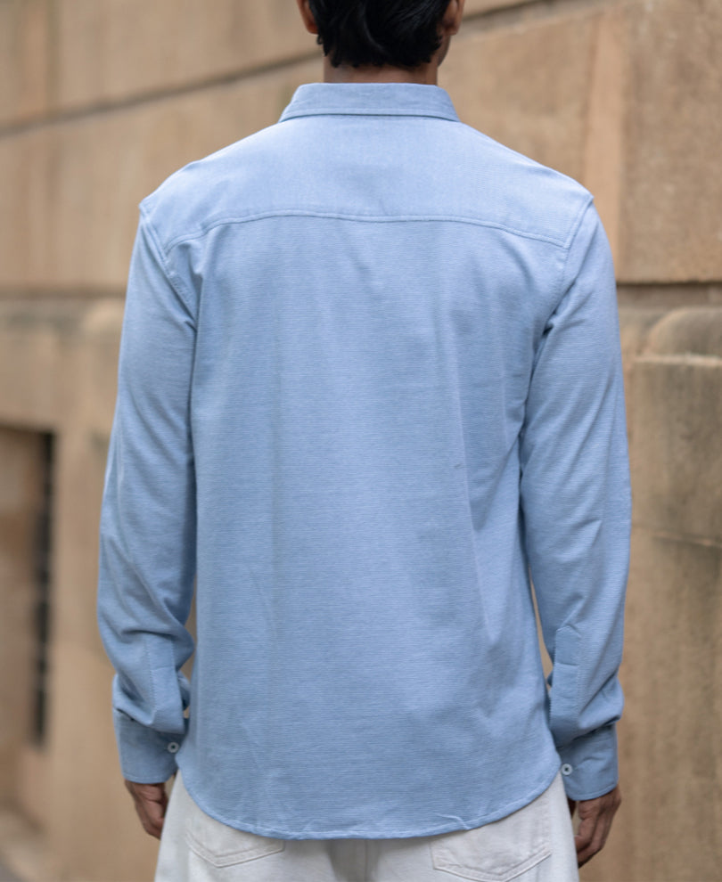 blue knitted button down shirt blue knitted button down shirt