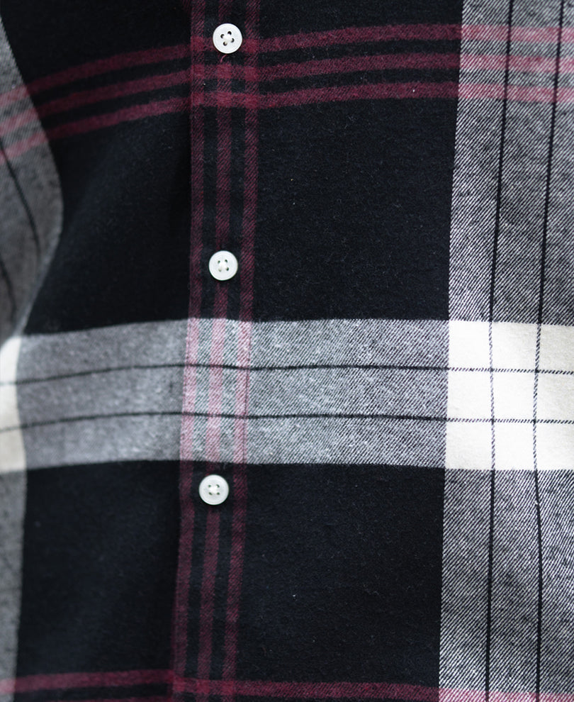 black checks button down shirt black checks button down shirt