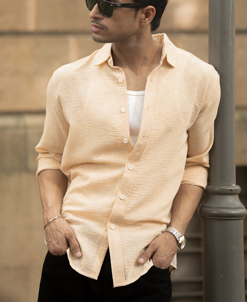 beige lightweight structured shirt beige lightweight structured shirt