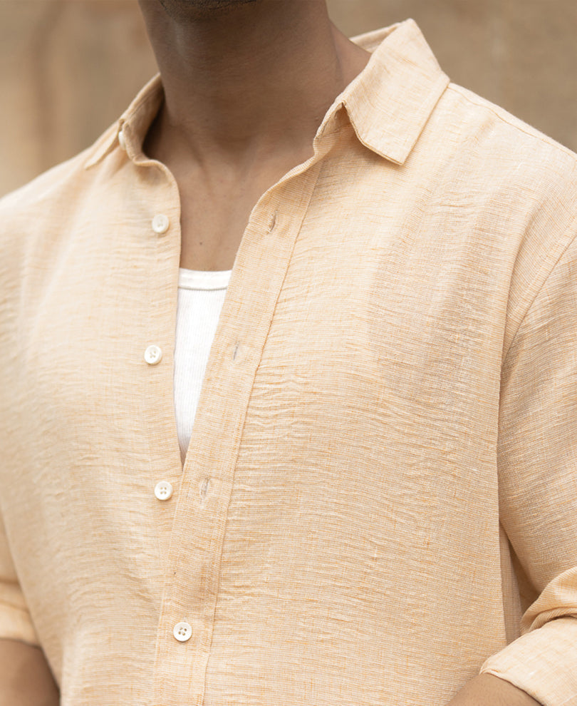 beige lightweight structured shirt beige lightweight structured shirt