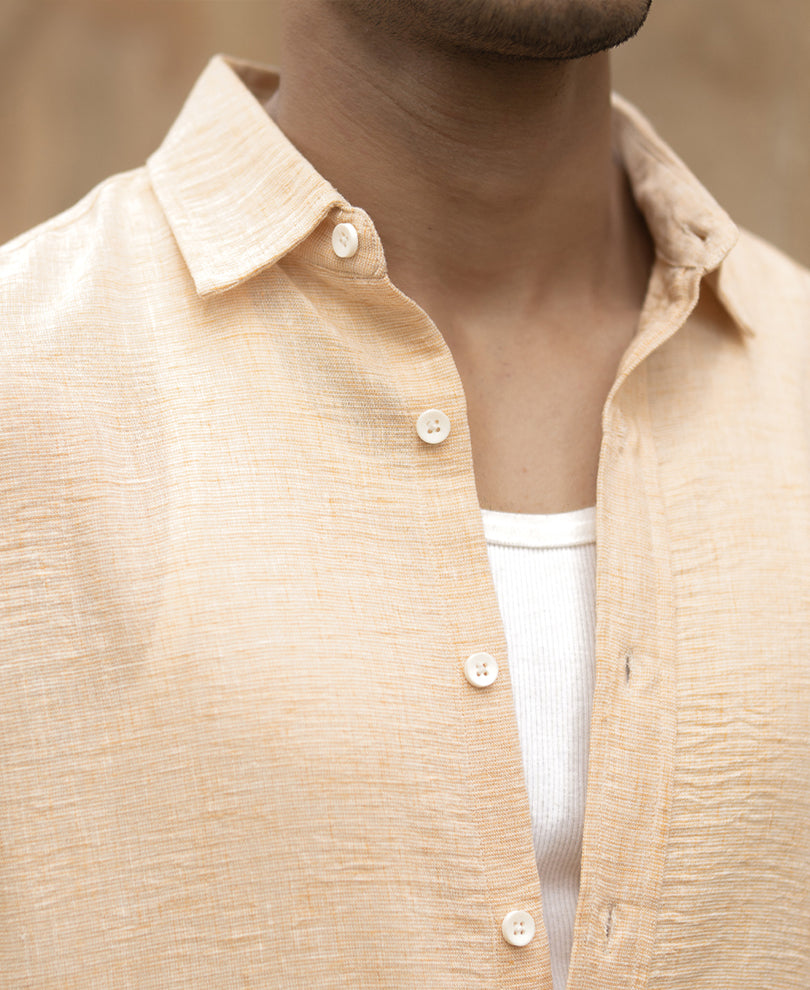beige lightweight structured shirt beige lightweight structured shirt