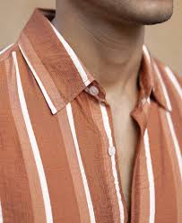 tan stripe flowy shirt tan stripe flowy shirt