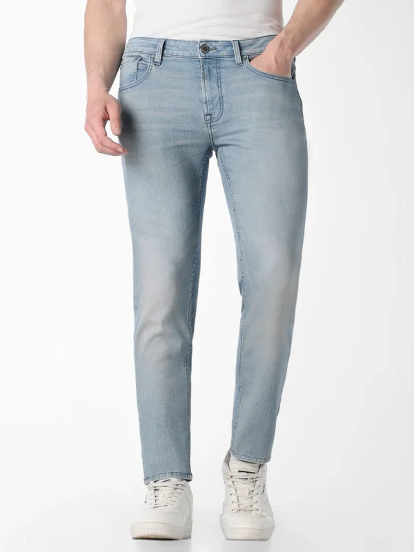 light blue basic baggy fit denim jeans