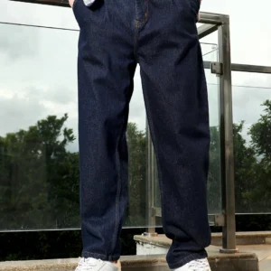 indigo regular fit denim jeans