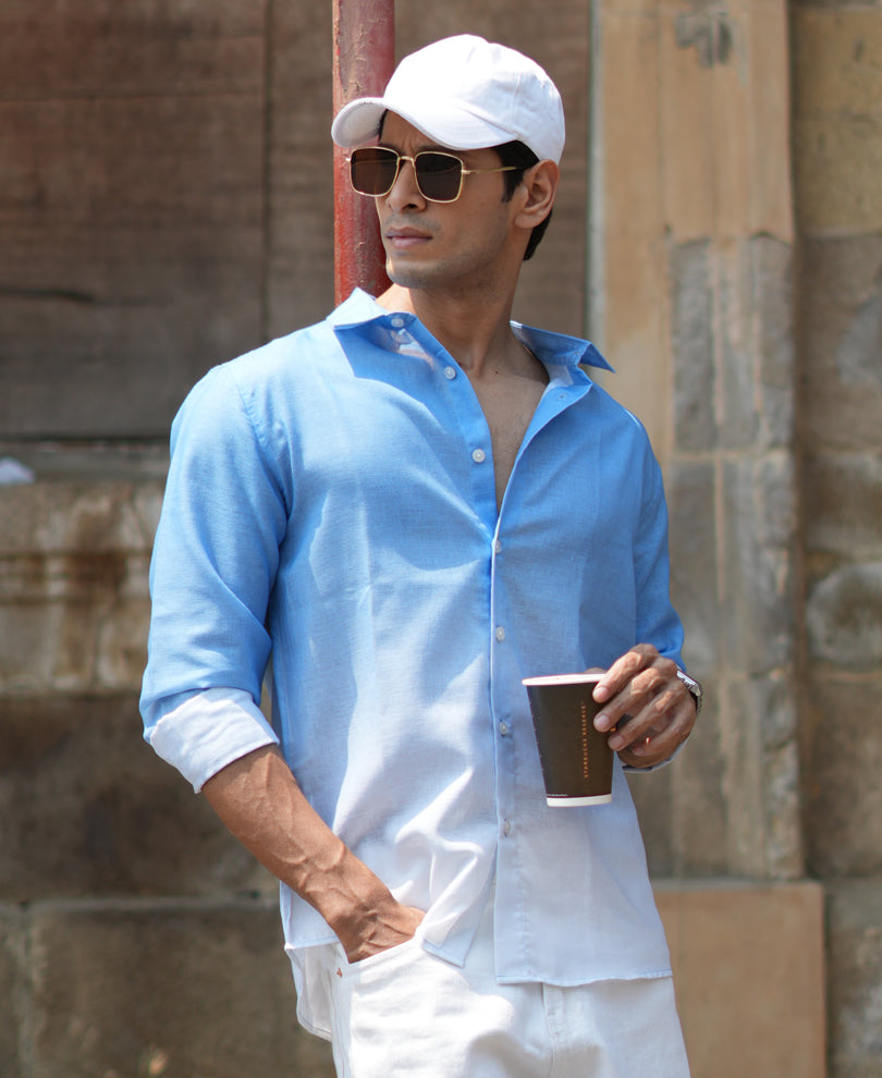 blue ombre shirt blue ombre shirt