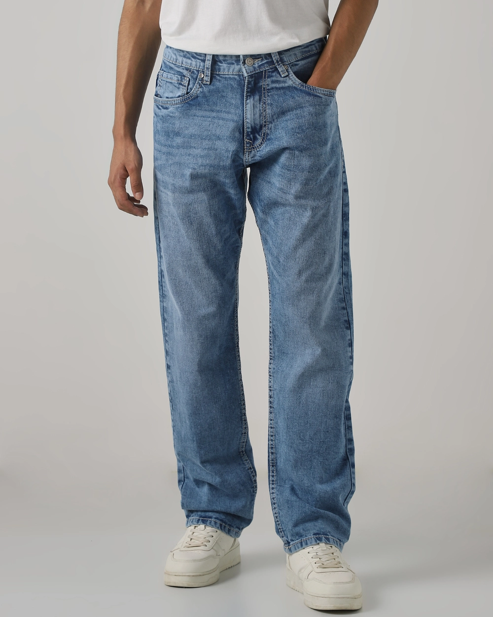 dk blue 5 pocket mid rise loose boot leg jeans dk blue 5 pocket mid rise loose boot leg jeans