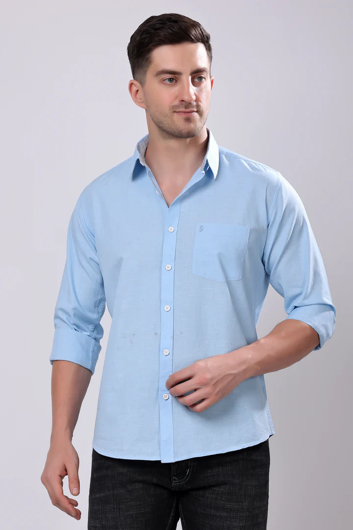 classic light blue shirt – clean casual style classic light blue shirt – clean casual style