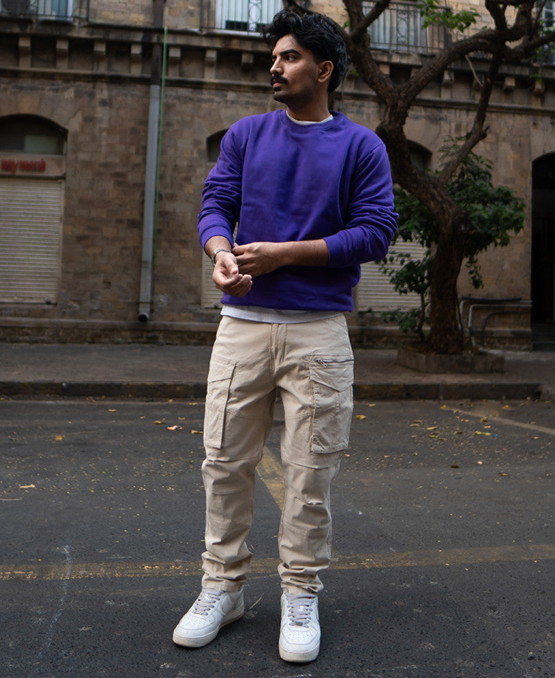 beige regular fit cargo beige regular fit cargo