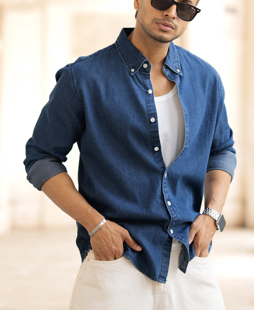blue denim shirt blue denim shirt