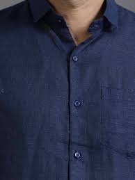 loyal blue linen blend shirt loyal blue linen blend shirt