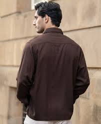 coffee brown linen blend zipper shirt coffee brown linen blend zipper shirt