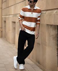 tan lightweight striped t shirt tan lightweight striped t shirt