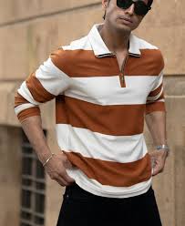 tan lightweight striped t shirt tan lightweight striped t shirt