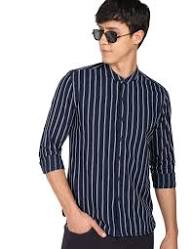 lining navy spread collar stripe slim fit shirt lining navy spread collar stripe slim fit shirt