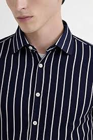 lining navy spread collar stripe slim fit shirt lining navy spread collar stripe slim fit shirt