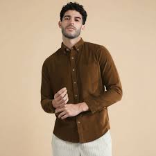 tan brown corduroy buttondown shirt tan brown corduroy buttondown shirt