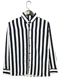 stylish men’s vertical striped casual shirt – classic fit