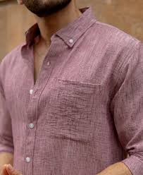 mauve slub textured shirt mauve slub textured shirt