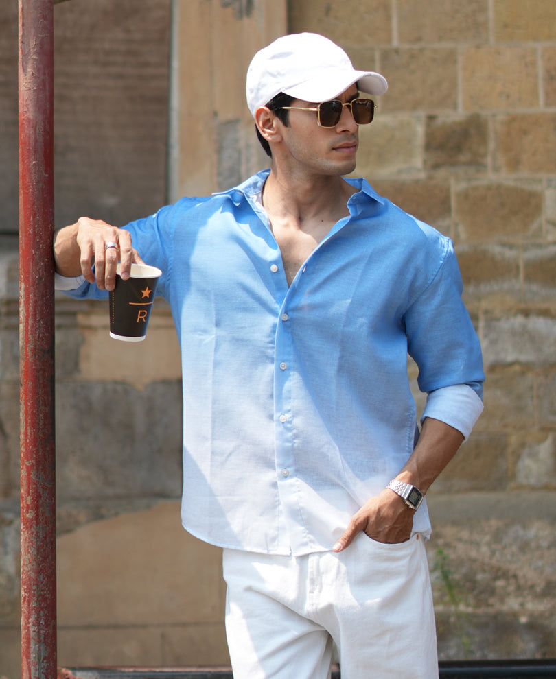 blue ombre shirt blue ombre shirt