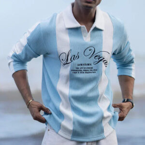 blue paneled embroidery t shirt