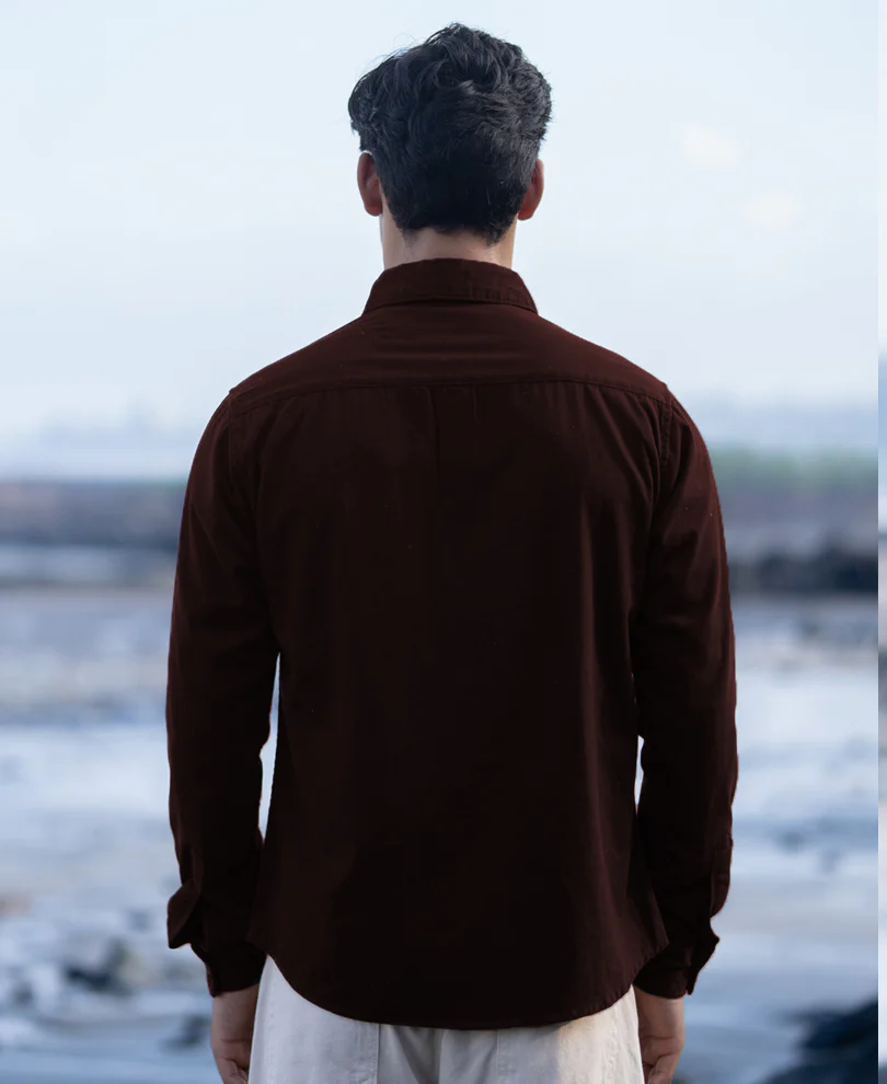 wine structured overshirt with pockets wine structured overshirt with pockets