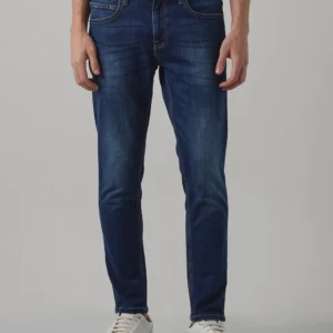 dk blue 5 pocket low rise ankle length jeans