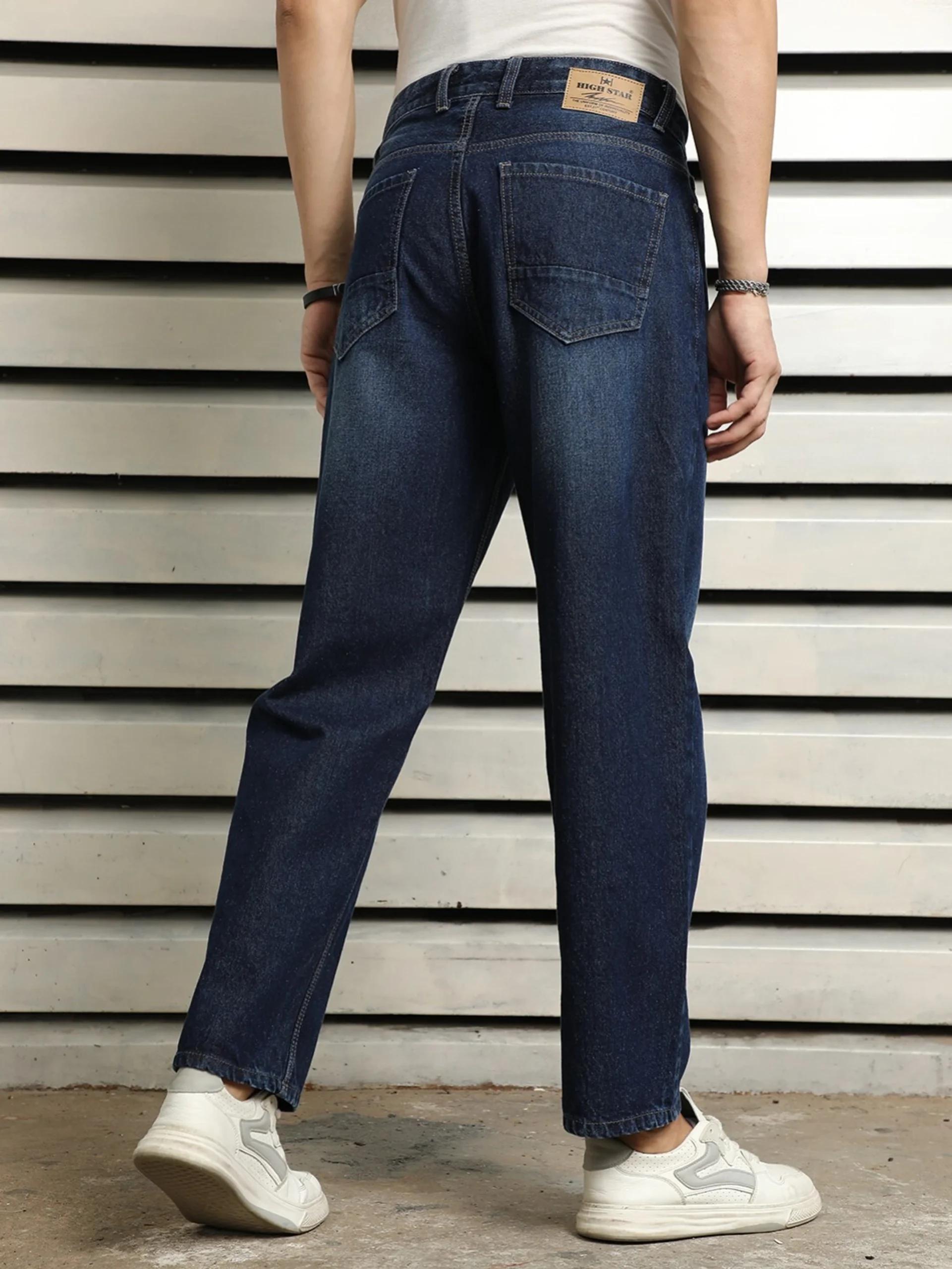 dark blue 5 pocket mid rise slim straight fit stretch jeans dark blue 5 pocket mid rise slim straight fit stretch jeans