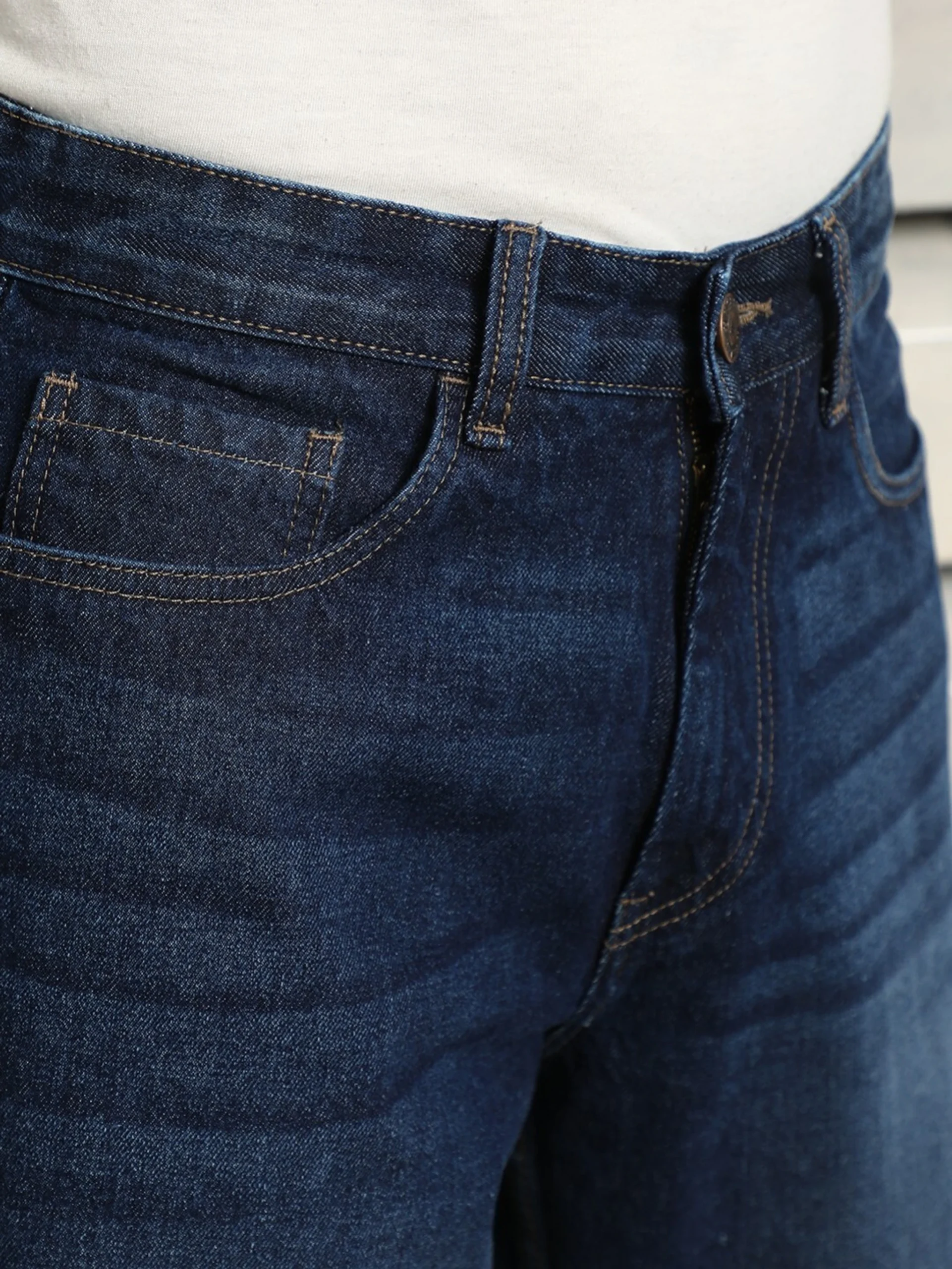 dark blue 5 pocket mid rise slim straight fit stretch jeans dark blue 5 pocket mid rise slim straight fit stretch jeans