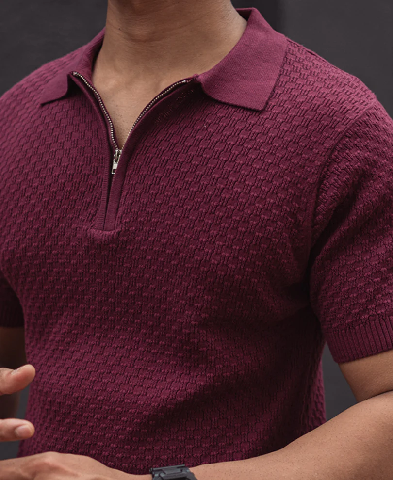 wine structured stripe t shirt wine structured stripe t shirt