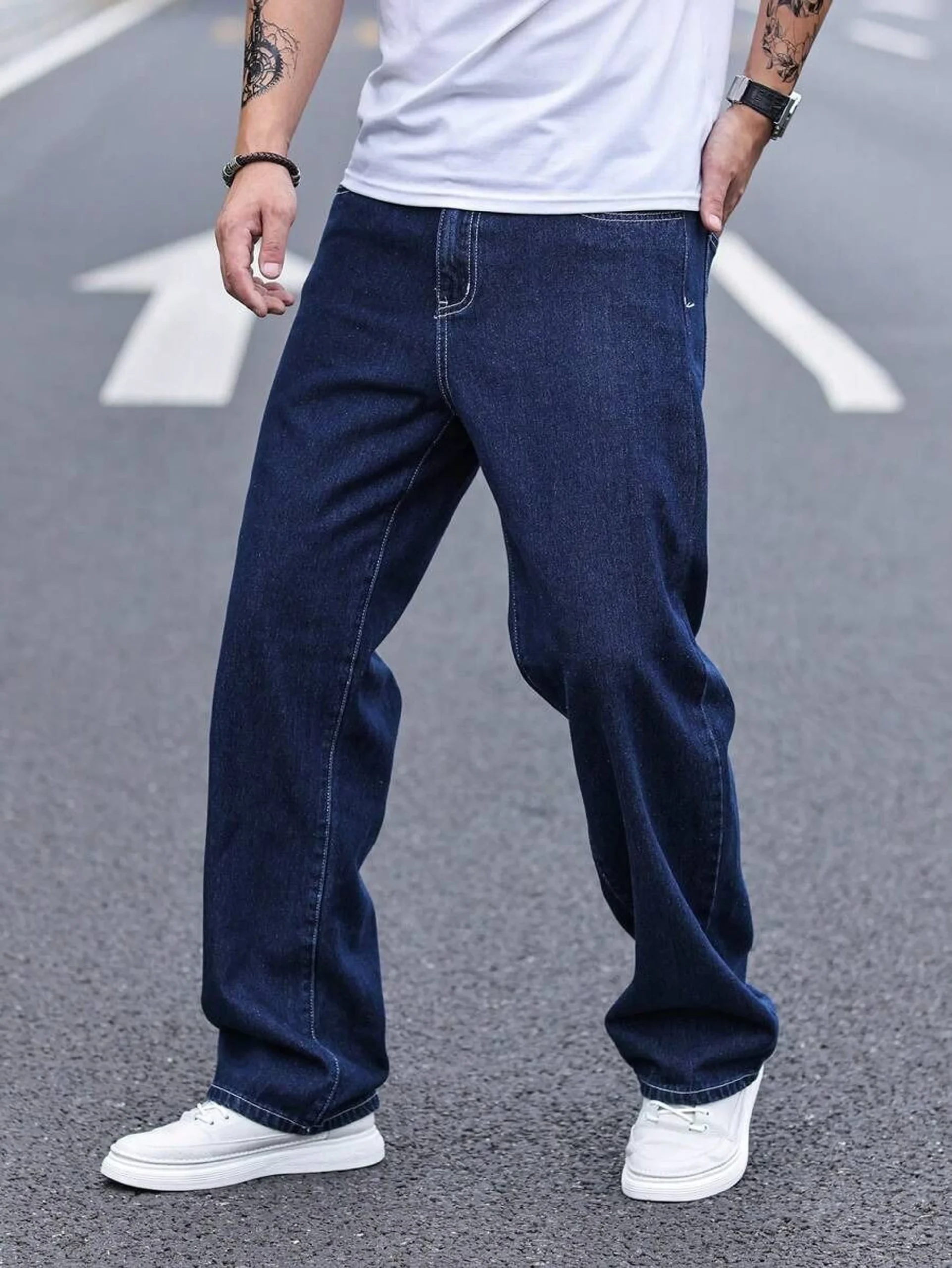 dark blue solid straight fit functional & stylish cargo pant dark blue solid straight fit functional & stylish cargo pant