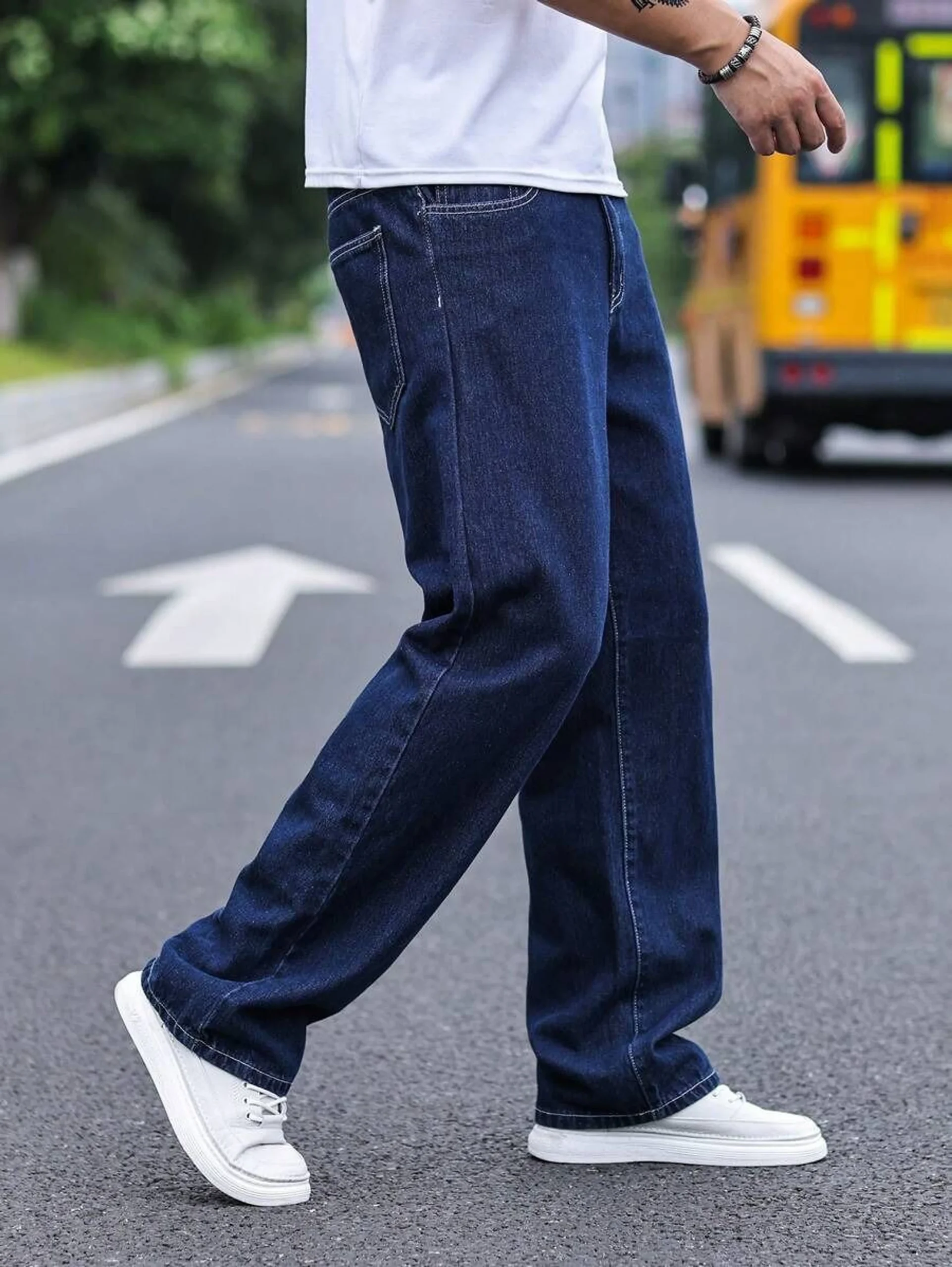 dark blue solid straight fit functional & stylish cargo pant dark blue solid straight fit functional & stylish cargo pant