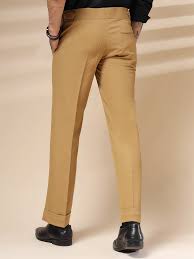 stretch cotton smart pants