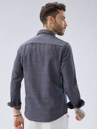 light grey slub textured shirt light grey slub textured shirt