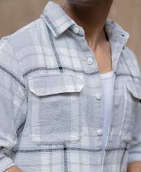 light grey structured checks shacket oversize drop shoulder shirt light grey structured checks shacket oversize drop shoulder shirt