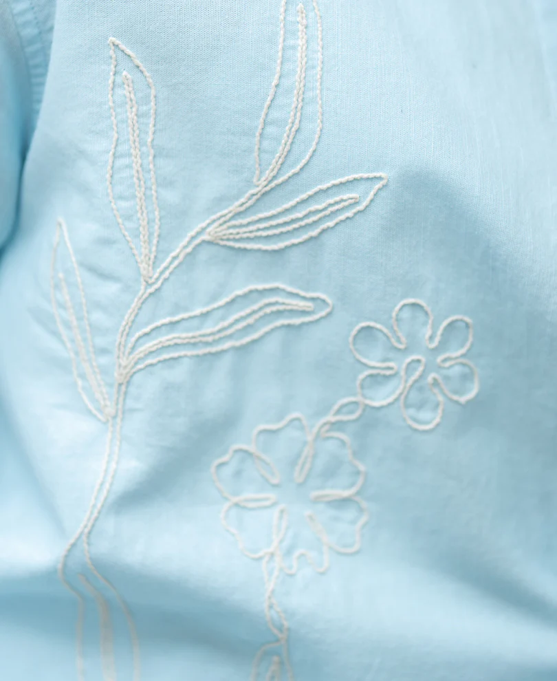 russet embroidered shirt russet embroidered shirt