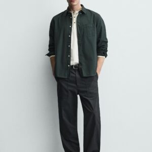 green lightweight shirt