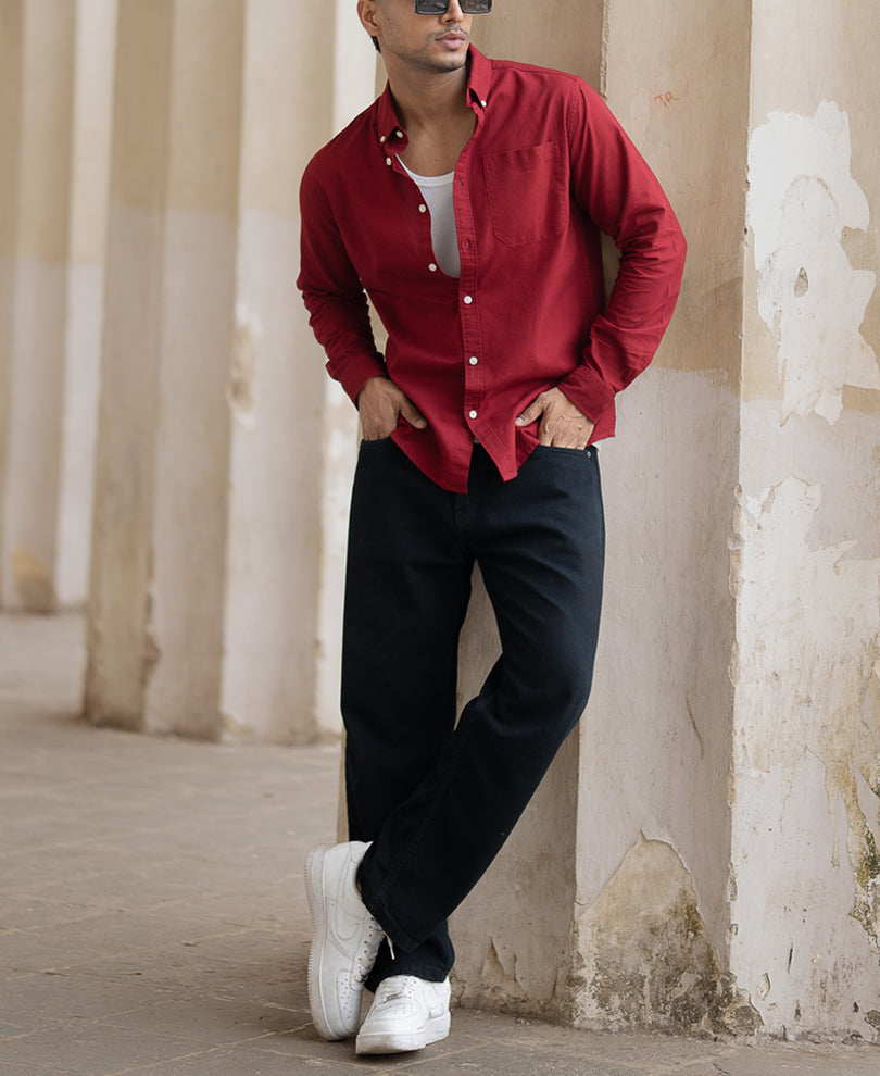 brick red oxford shirt brick red oxford shirt