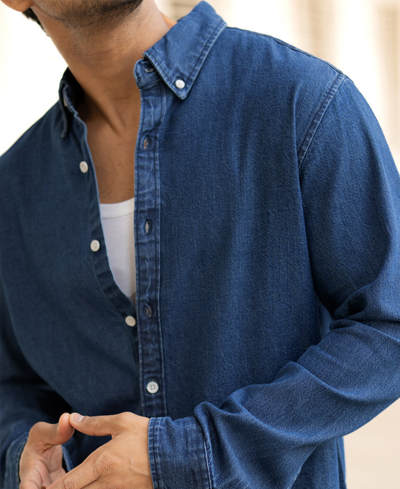 blue denim shirt blue denim shirt
