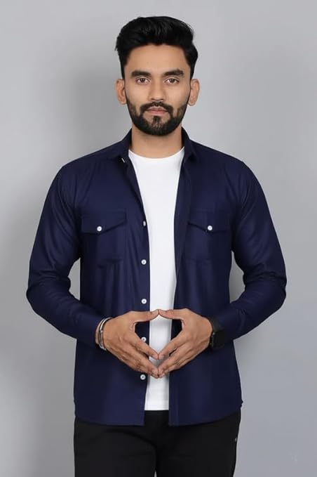 navy blue and white checked regular fit full sleeves shirt navy blue and white checked regular fit full sleeves shirt