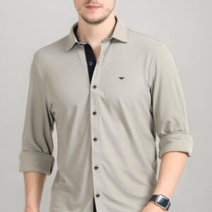 light grey checks shirt
